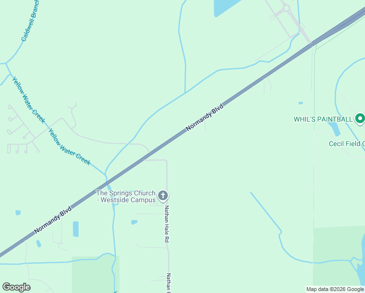 map of restaurants, bars, coffee shops, grocery stores, and more near 14150 Normandy Boulevard in Jacksonville
