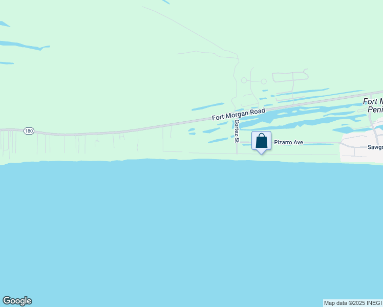 map of restaurants, bars, coffee shops, grocery stores, and more near 5255 Beach Boulevard in Gulf Shores