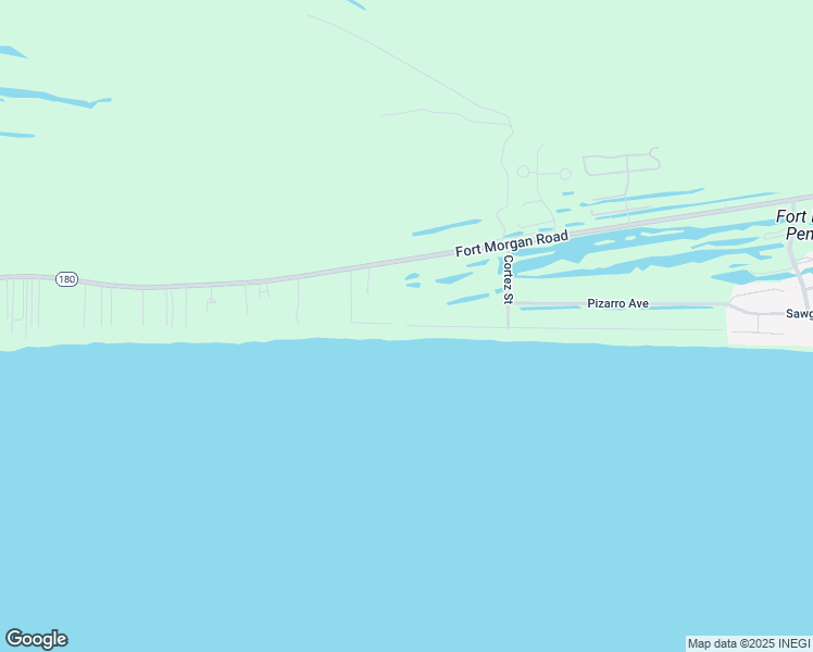 map of restaurants, bars, coffee shops, grocery stores, and more near 5255 Beach Boulevard in Gulf Shores