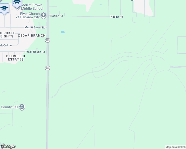 map of restaurants, bars, coffee shops, grocery stores, and more near North Star Avenue North in Panama City