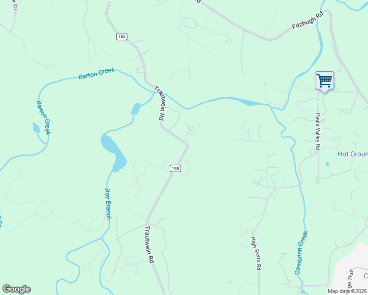 map of restaurants, bars, coffee shops, grocery stores, and more near 12300 Trautwein Road in Austin