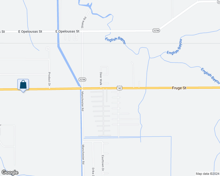 map of restaurants, bars, coffee shops, grocery stores, and more near 6735 U.S. 90 in Lake Charles