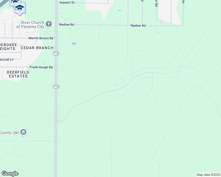 map of restaurants, bars, coffee shops, grocery stores, and more near N Star Avenue North in Panama City