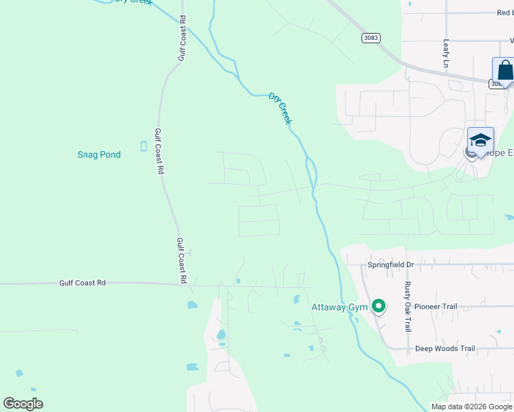 map of restaurants, bars, coffee shops, grocery stores, and more near 16406 Southern Pines Drive in Conroe