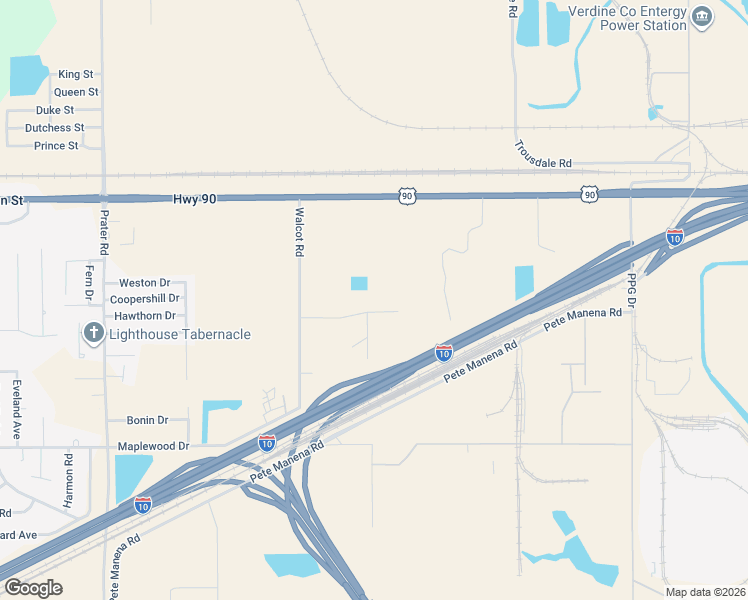 map of restaurants, bars, coffee shops, grocery stores, and more near 3408 Highway 90 in Westlake