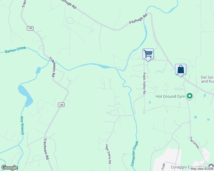 map of restaurants, bars, coffee shops, grocery stores, and more near 12720 Pauls Valley Road in Austin