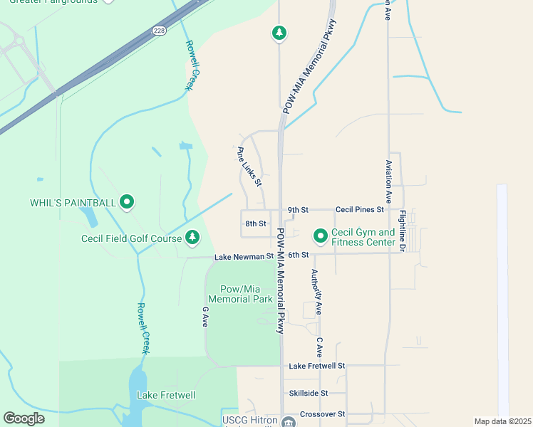 map of restaurants, bars, coffee shops, grocery stores, and more near 13609 Pine Links Street in Jacksonville