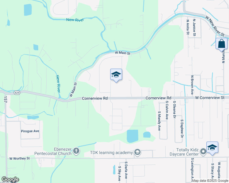 map of restaurants, bars, coffee shops, grocery stores, and more near 11310 Legacy Oaks Lane in Gonzales