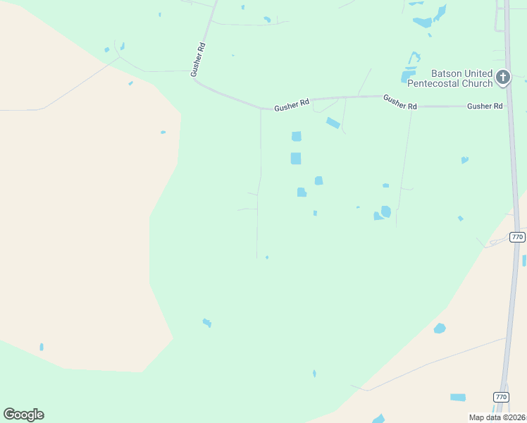 map of restaurants, bars, coffee shops, grocery stores, and more near Lloyd Fregia Road in Batson