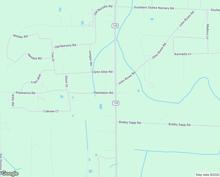 map of restaurants, bars, coffee shops, grocery stores, and more near 7170 County Road 125 in Macclenny