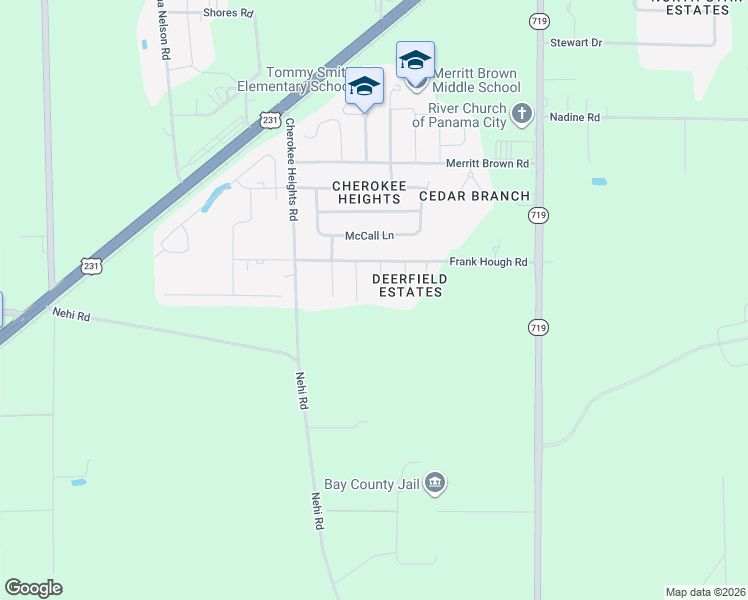 map of restaurants, bars, coffee shops, grocery stores, and more near 4704 Windsor Park Lane in Callaway