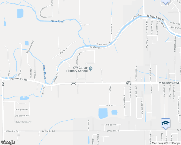 map of restaurants, bars, coffee shops, grocery stores, and more near 11310 Legacy Oaks Lane in Gonzales