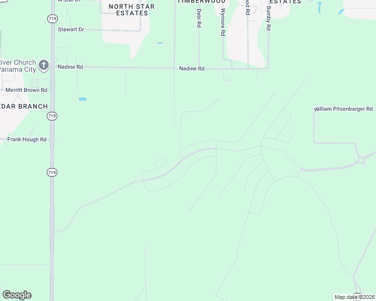 map of restaurants, bars, coffee shops, grocery stores, and more near North Star Avenue North in Panama City