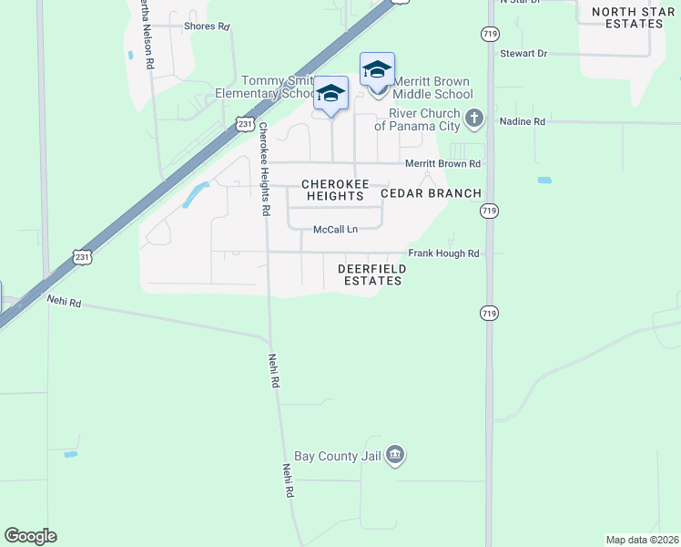 map of restaurants, bars, coffee shops, grocery stores, and more near 4704 Windsor Park Lane in Callaway