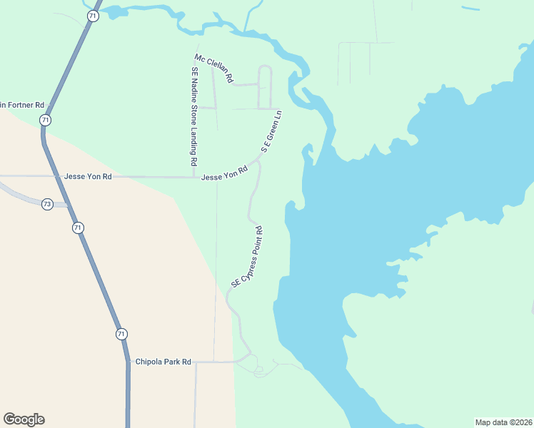 map of restaurants, bars, coffee shops, grocery stores, and more near 2499 Southeast Cypress Point Road in Kinard