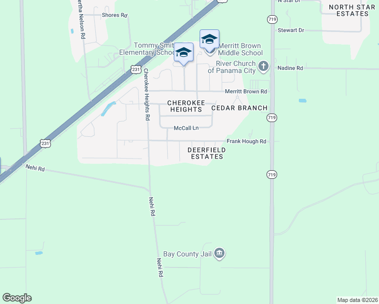 map of restaurants, bars, coffee shops, grocery stores, and more near 4704 Windsor Park Lane in Callaway