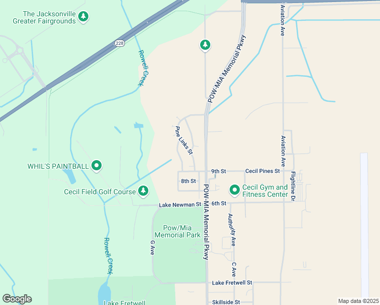 map of restaurants, bars, coffee shops, grocery stores, and more near 5916-5998 Links Notch Lane in Jacksonville