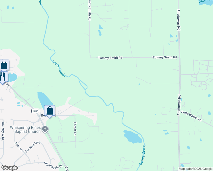 map of restaurants, bars, coffee shops, grocery stores, and more near in Conroe