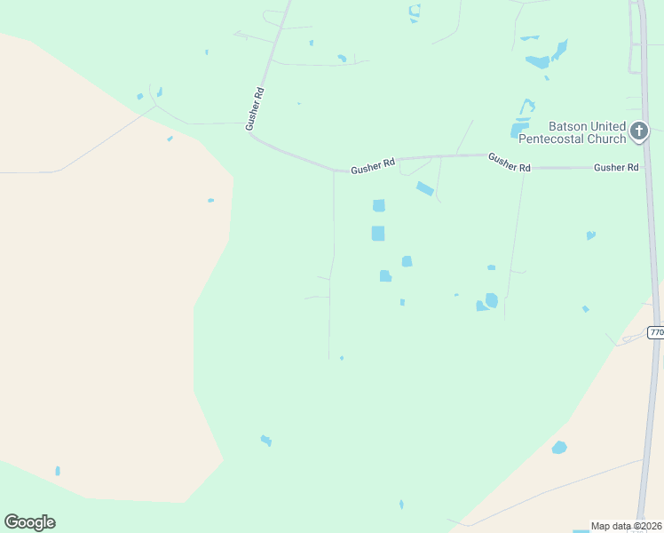 map of restaurants, bars, coffee shops, grocery stores, and more near Lloyd Fregia Road in Batson