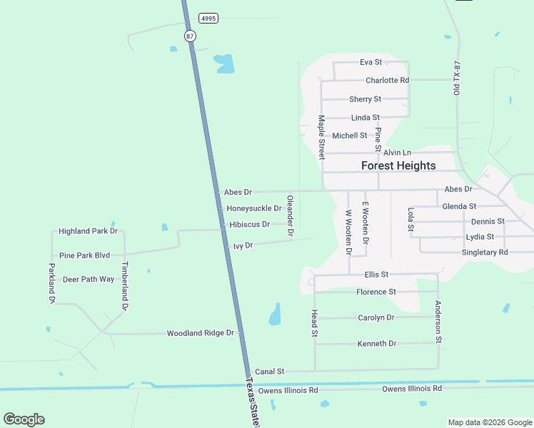 map of restaurants, bars, coffee shops, grocery stores, and more near 2173 Hibiscus Drive in Orange