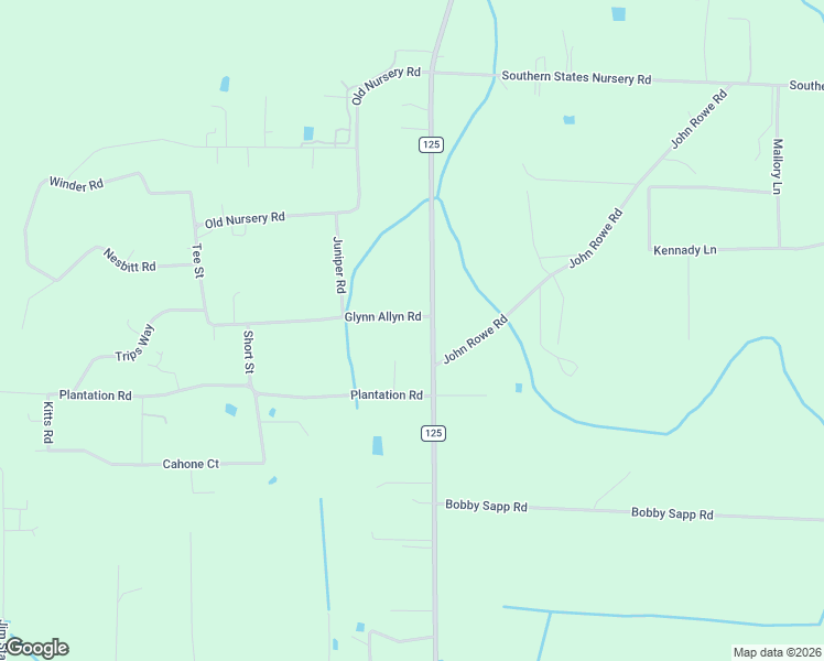 map of restaurants, bars, coffee shops, grocery stores, and more near 7518 Glynn Allyn Road in Macclenny