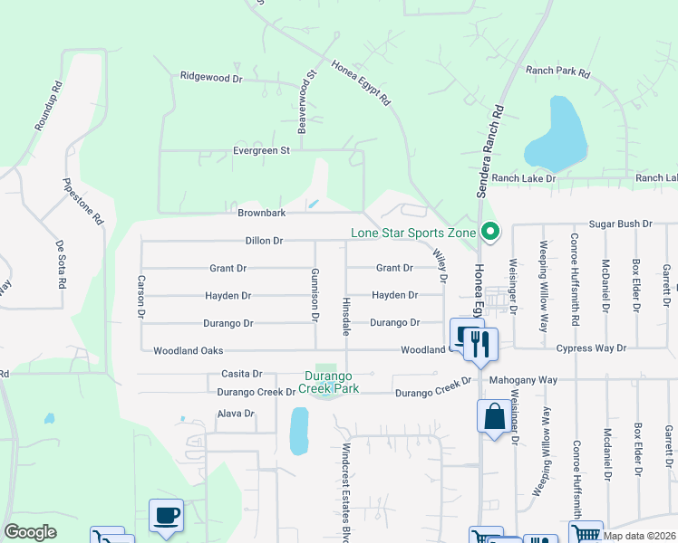 map of restaurants, bars, coffee shops, grocery stores, and more near 1007 Hinsdale in Magnolia