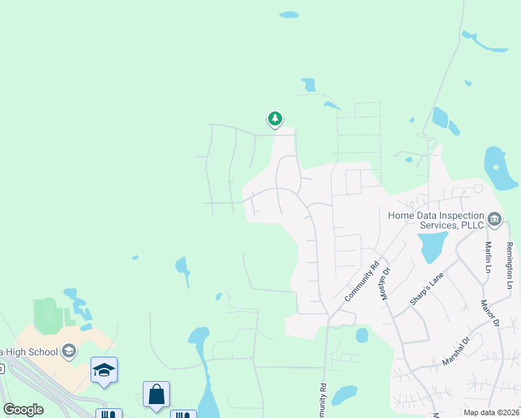 map of restaurants, bars, coffee shops, grocery stores, and more near 40812 Iver Lane in Magnolia