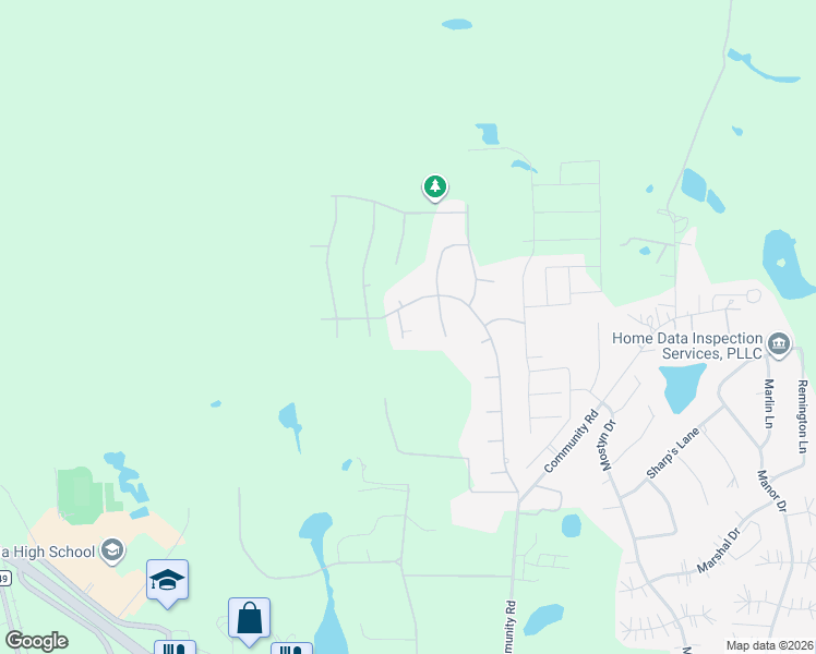 map of restaurants, bars, coffee shops, grocery stores, and more near 40812 Iver Lane in Magnolia