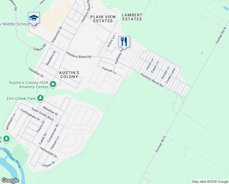 map of restaurants, bars, coffee shops, grocery stores, and more near 913 Yabers Court in Austin