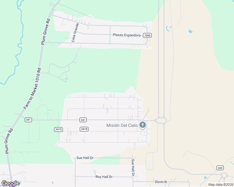 map of restaurants, bars, coffee shops, grocery stores, and more near 358 Road 3416 in Cleveland