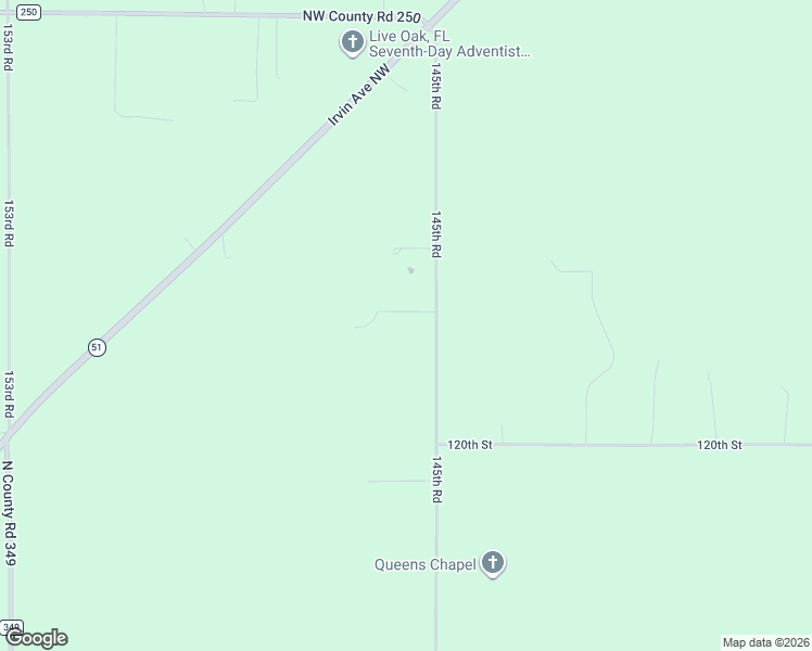 map of restaurants, bars, coffee shops, grocery stores, and more near 11689 145th Road in Live Oak