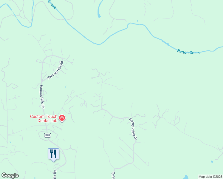 map of restaurants, bars, coffee shops, grocery stores, and more near 2400 Spring Valley Drive in Dripping Springs