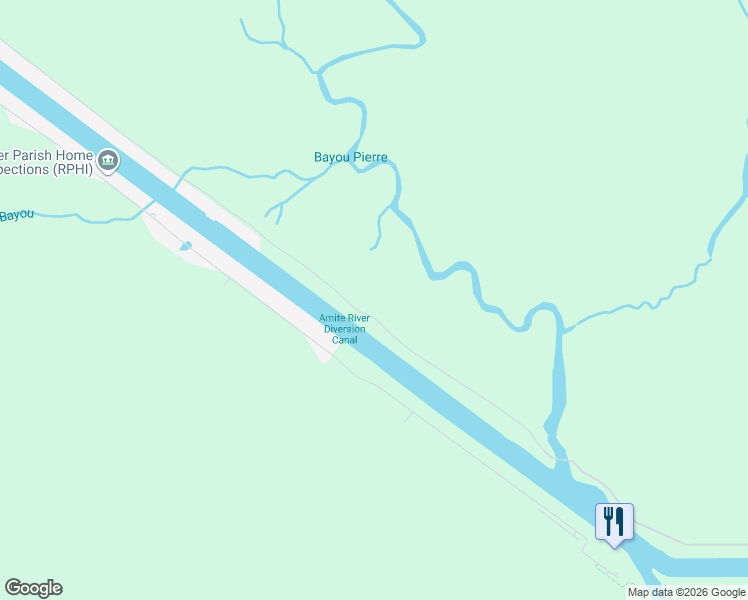 map of restaurants, bars, coffee shops, grocery stores, and more near 11607 Home Port Dr in Maurepas