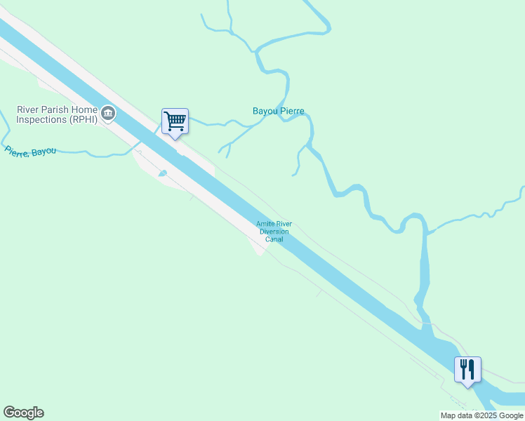 map of restaurants, bars, coffee shops, grocery stores, and more near 11685 Home Port Drive in Maurepas