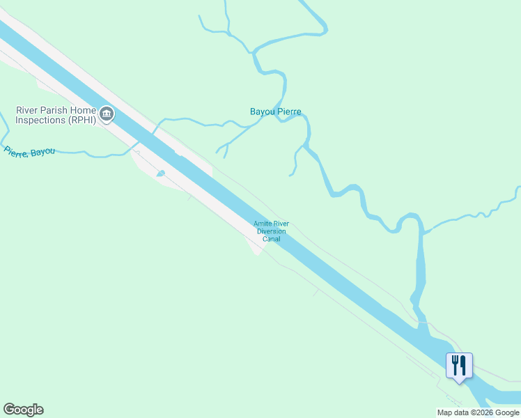 map of restaurants, bars, coffee shops, grocery stores, and more near 11685 Home Port Drive in Maurepas