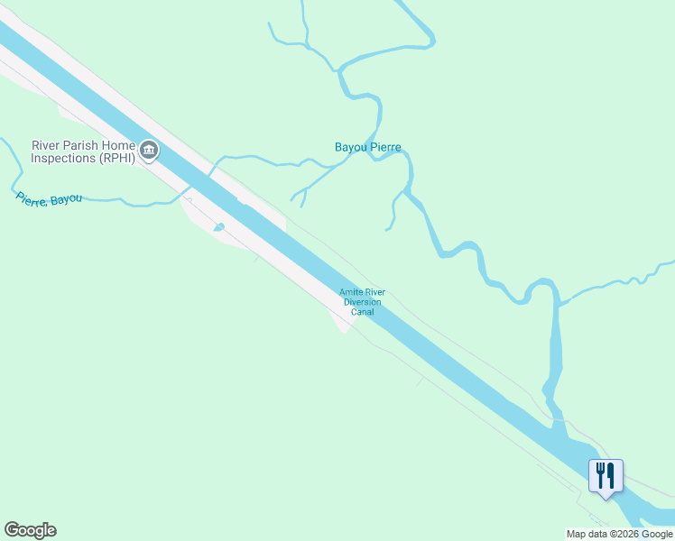 map of restaurants, bars, coffee shops, grocery stores, and more near 11717 Home Port Drive in Maurepas