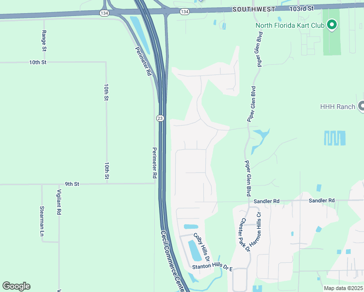 map of restaurants, bars, coffee shops, grocery stores, and more near 5865 Hulman Links Court in Jacksonville