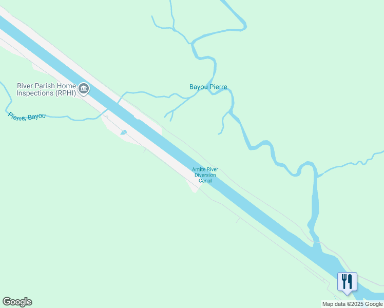 map of restaurants, bars, coffee shops, grocery stores, and more near 11717 Home Port Drive in Maurepas