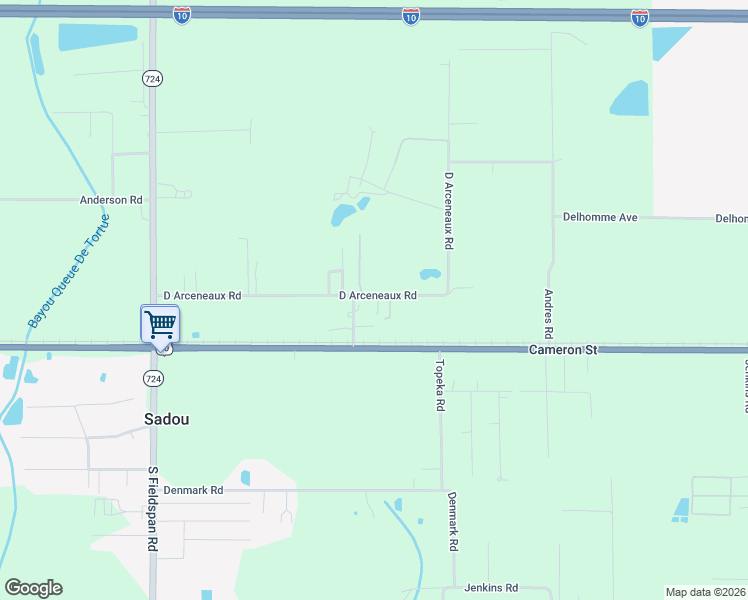 map of restaurants, bars, coffee shops, grocery stores, and more near 404 D Arceneaux Road in Scott