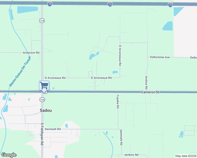 map of restaurants, bars, coffee shops, grocery stores, and more near 404 D Arceneaux Road in Scott