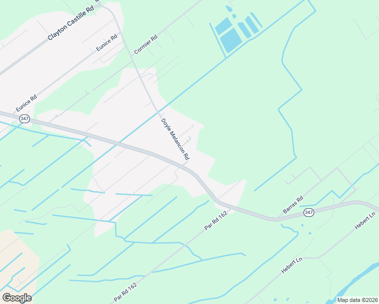 map of restaurants, bars, coffee shops, grocery stores, and more near 2761 Doyle Melancon Road in Breaux Bridge