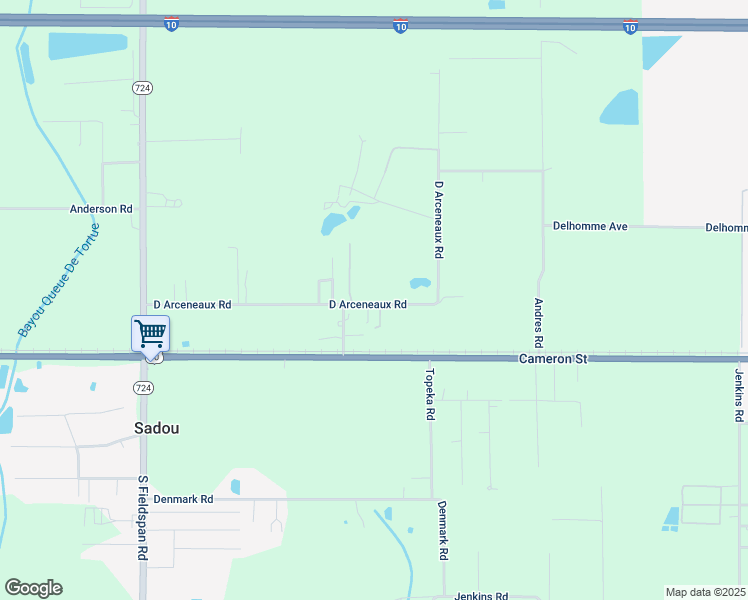 map of restaurants, bars, coffee shops, grocery stores, and more near 411 D Arceneaux Road in Scott
