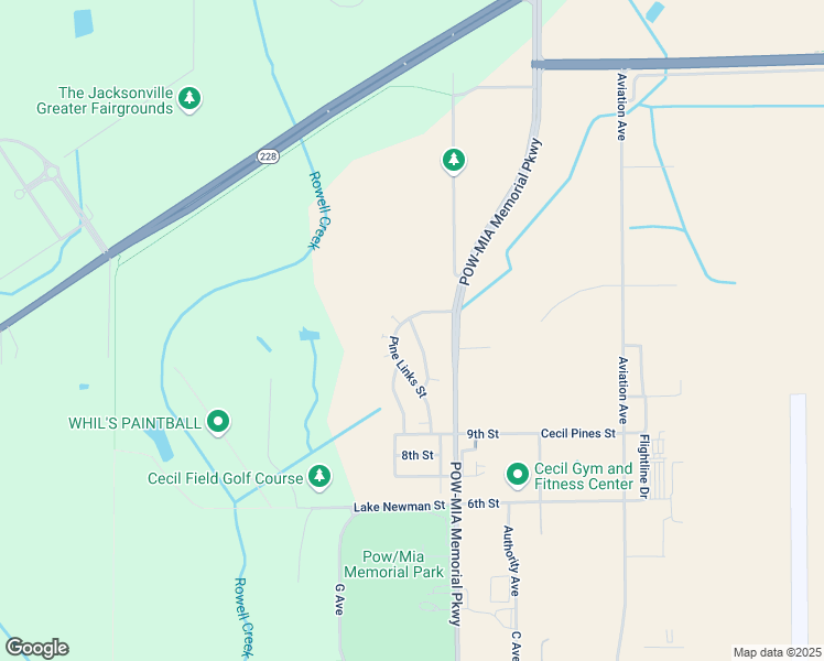 map of restaurants, bars, coffee shops, grocery stores, and more near 5916 Links Notch Lane in Jacksonville