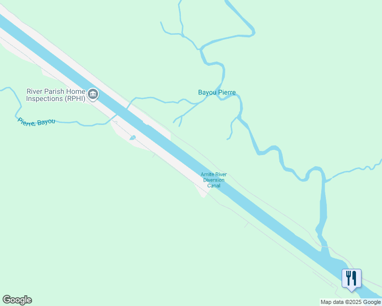 map of restaurants, bars, coffee shops, grocery stores, and more near 11717 Home Port Drive in Maurepas