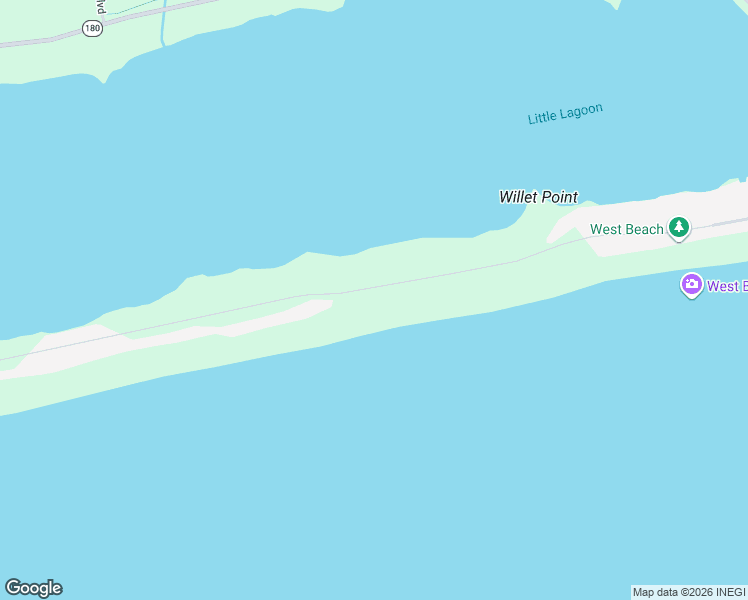 map of restaurants, bars, coffee shops, grocery stores, and more near 2289 West Beach Boulevard in Gulf Shores