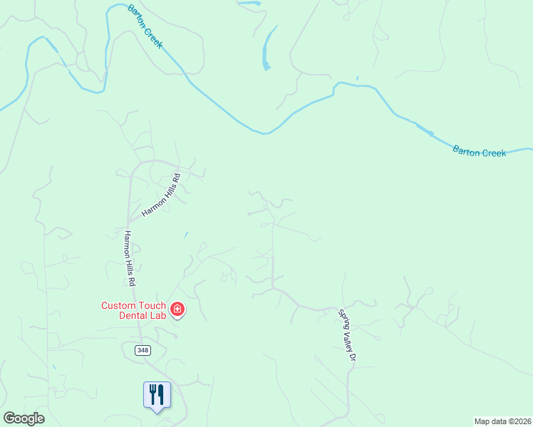 map of restaurants, bars, coffee shops, grocery stores, and more near 2501 Spring Valley Drive in Dripping Springs