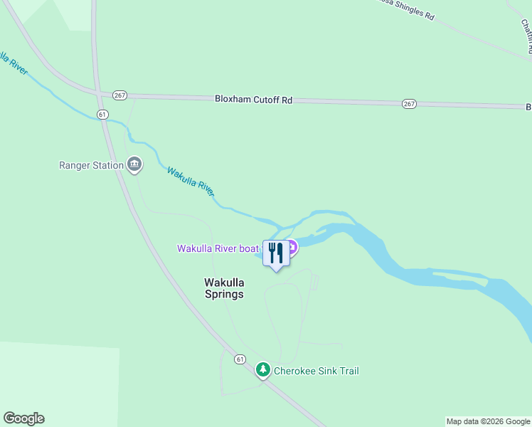 map of restaurants, bars, coffee shops, grocery stores, and more near 465 Wakulla Park Drive in Crawfordville