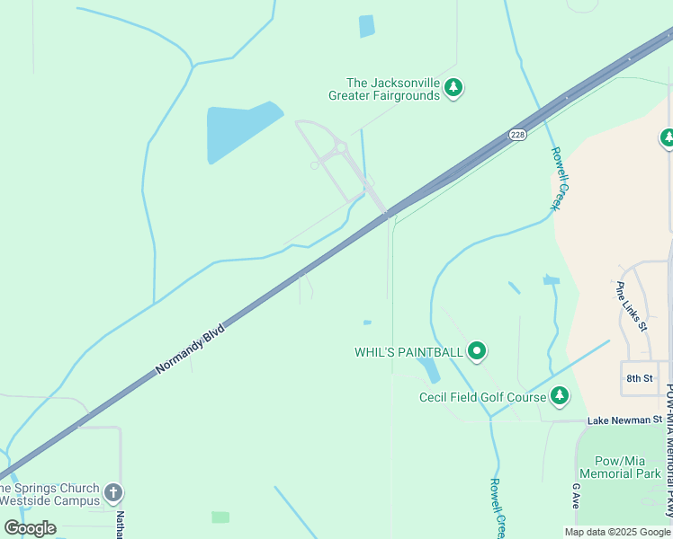 map of restaurants, bars, coffee shops, grocery stores, and more near 13940 Normandy Boulevard in Jacksonville