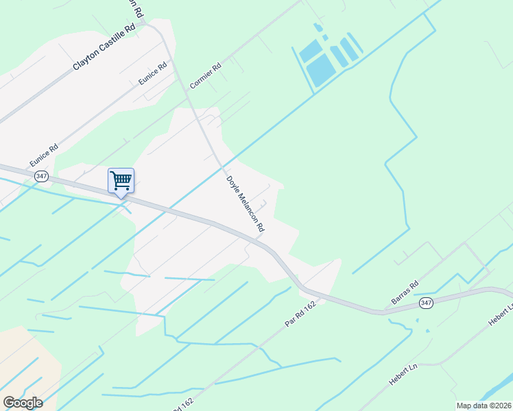 map of restaurants, bars, coffee shops, grocery stores, and more near 2761 Doyle Melancon Road in Breaux Bridge