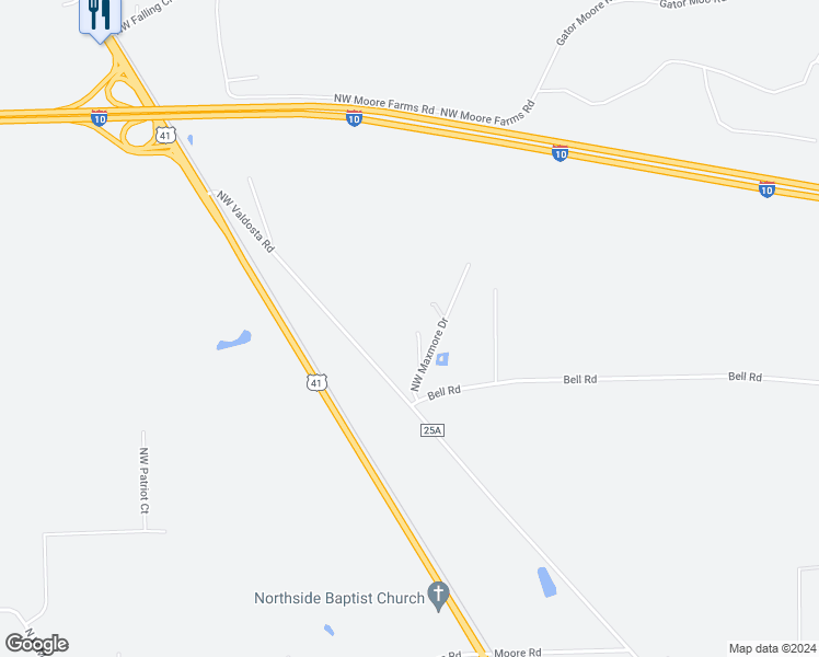 map of restaurants, bars, coffee shops, grocery stores, and more near 154 Northwest Alpata Court in Lake City